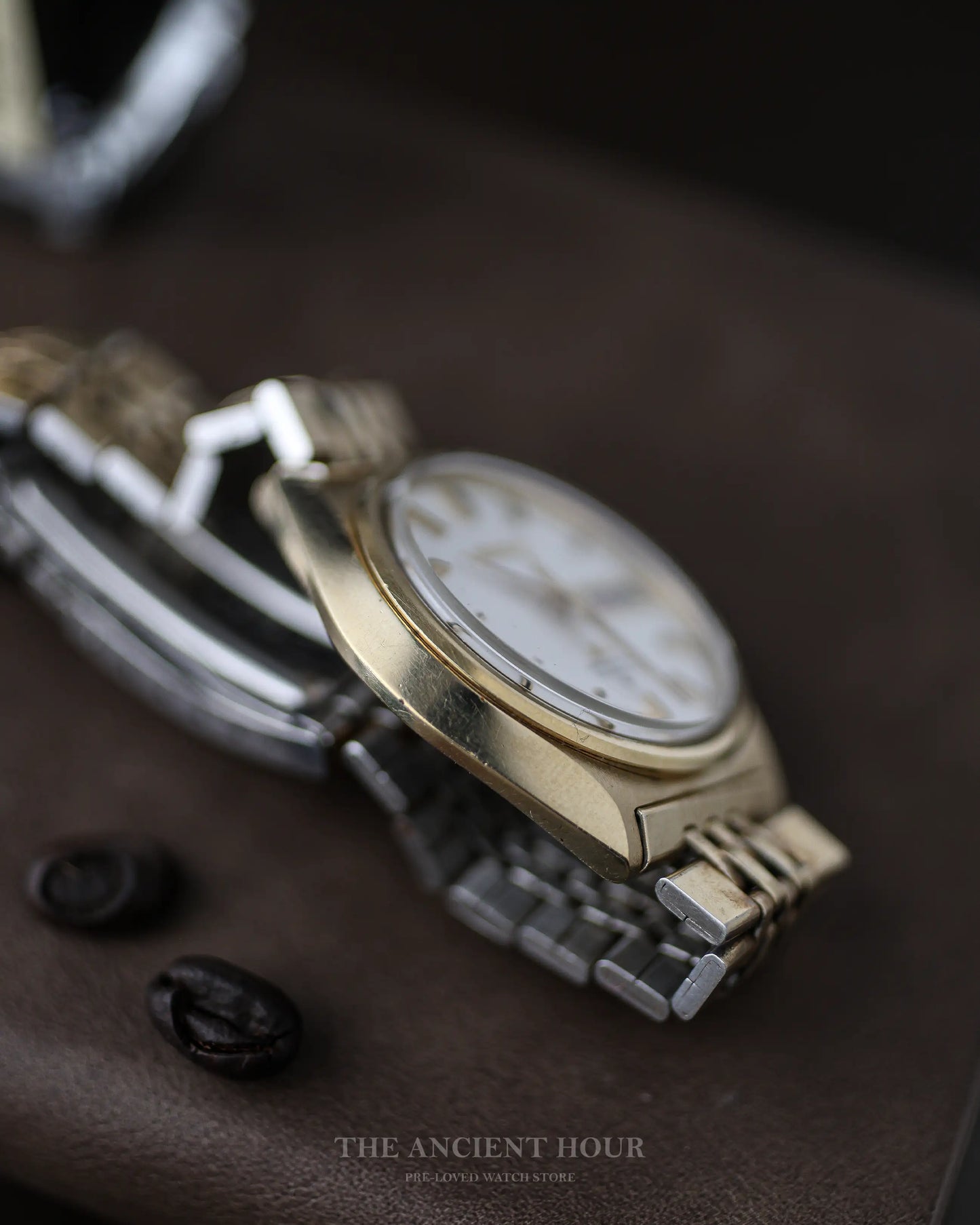 1970 Vintage Seiko Gold Plated linen dial Ref. 5606-7010