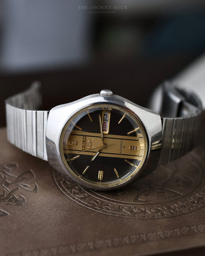 1983 VINTAGE SEIKO 5 AUTOMATIC "RACING STRIPE" 6309-6104 MEN'S WATCH