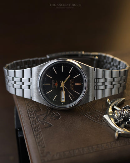 Vintage Citizen Eagle 7 Automatic 21 Jewels Black Dial