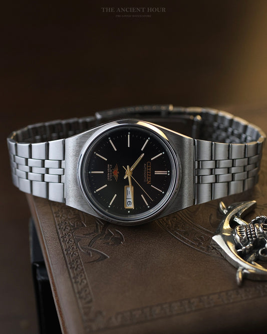 Vintage Citizen Eagle 7 Automatic 21 Jewels Black Dial