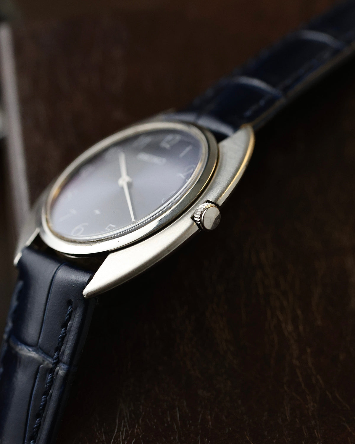 Vintage Seiko Chariot Ref.2220-0270- Light Blue Rare dial