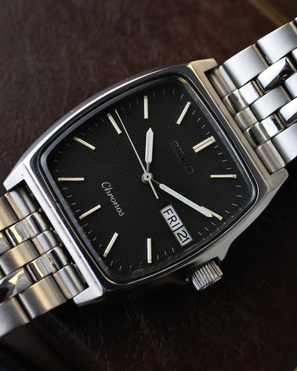 Vintage Seiko Chronos Tonneau – Black Radiator Dial