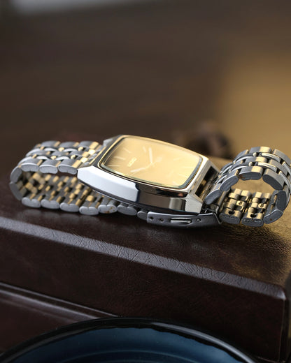 Vintage Seiko Chronos Tonneau – Black Radiator Dial