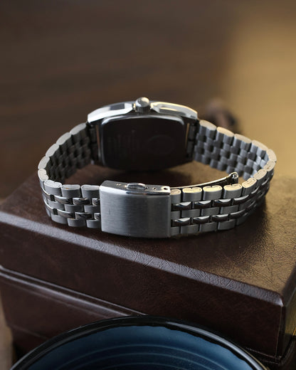Vintage Seiko Chronos Tonneau – Black Radiator Dial