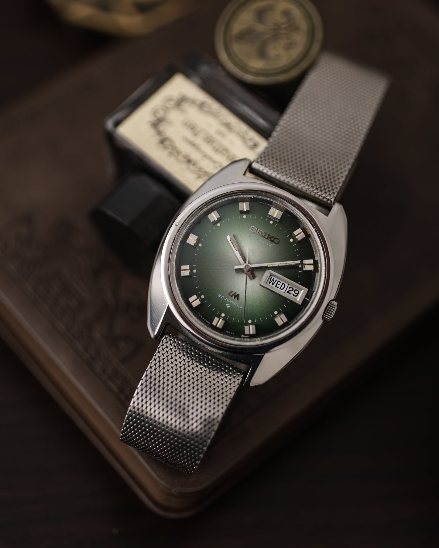 Vintage Seiko LM Green dial - 5606 movement