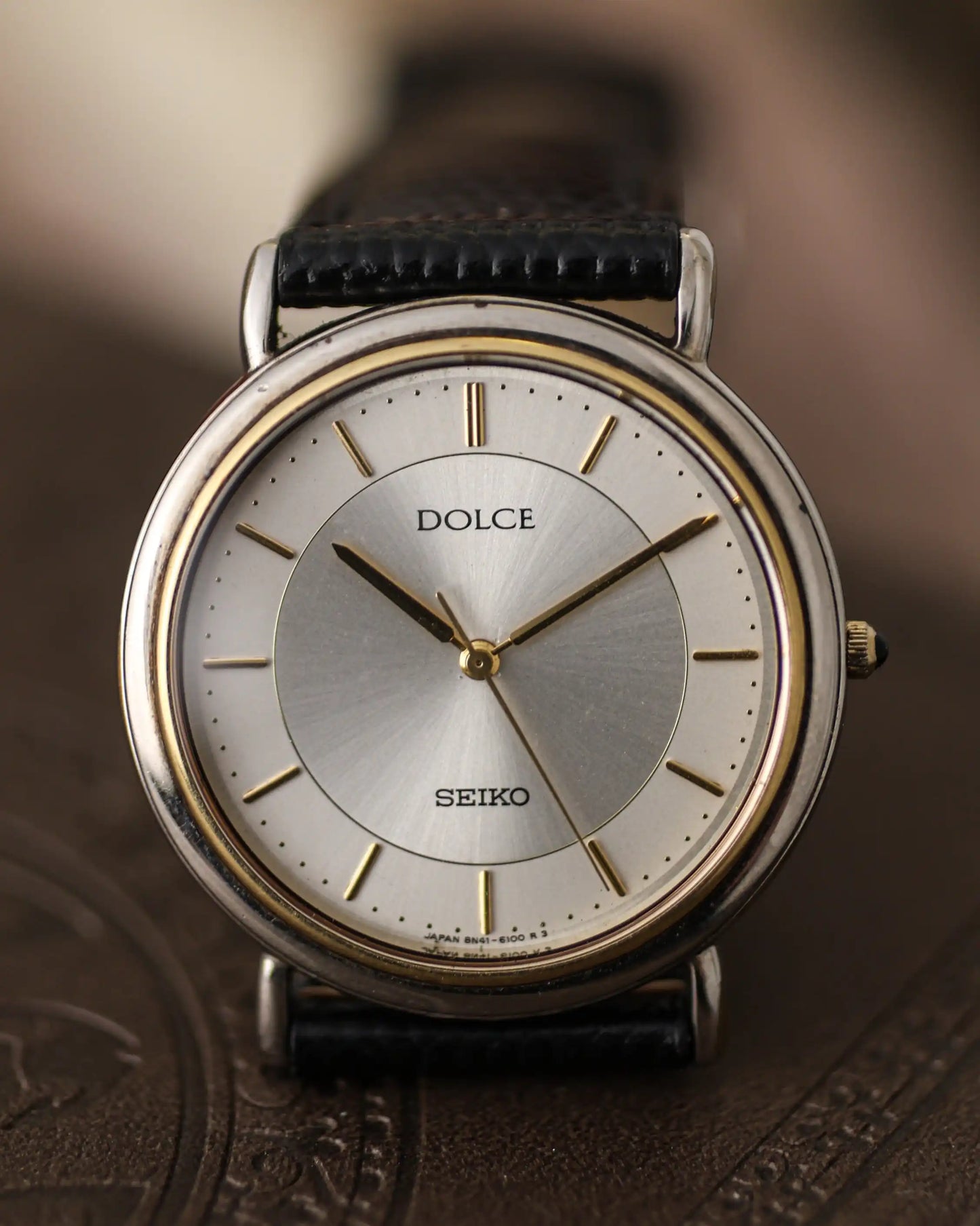 Vintage Seiko Dolce SGP Bezel – Ref. 8N41-6100