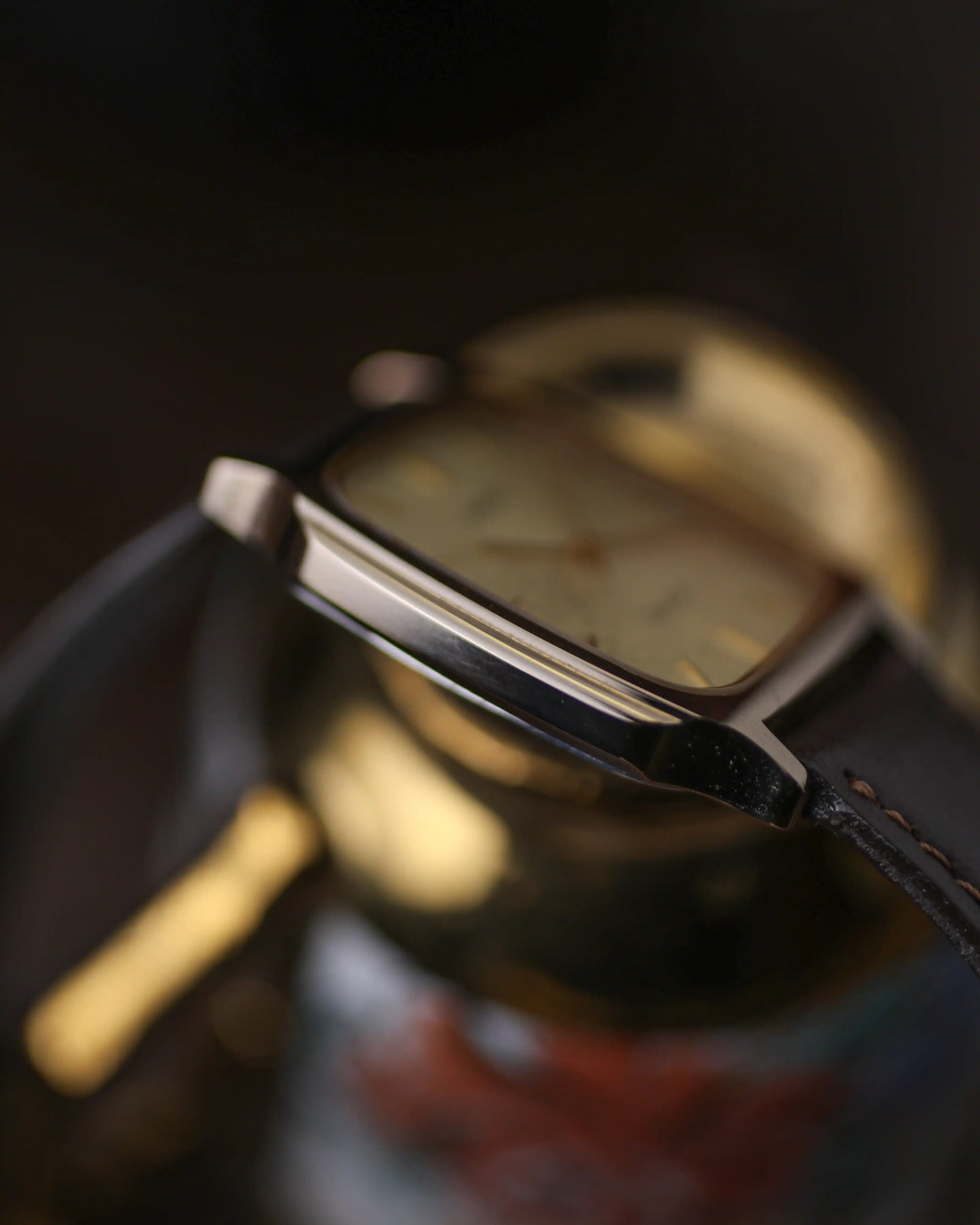 1989 Vintage Seiko Dolce Tank “Snowflake” Dial tungsten carbide – Ref. 8N41-5070