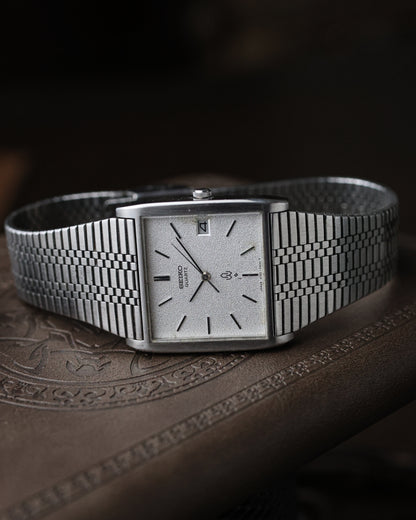 Vintage Rare Seiko Quartz TV dial tank JDM Diamond-Dust Dial 4122-5000