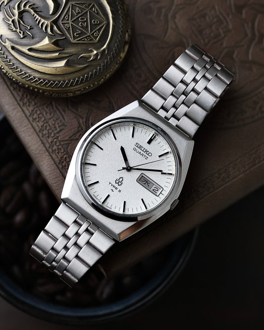 Vintage Seiko type II “Diamond dust” dial Ref.7123-7020 - Kanji day/date calendar- Men’s watch