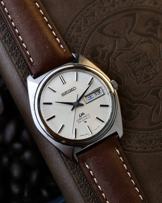 Vintage JDM Seiko LM 5606-7000 White Sunburst dial- Watch for sale