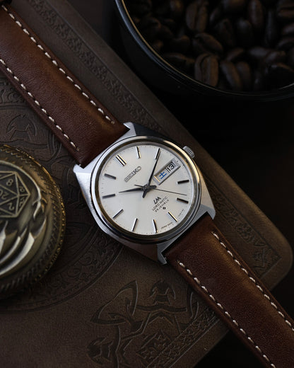 Vintage JDM Seiko LM 5606-7000 White Sunburst dial- Watch for sale