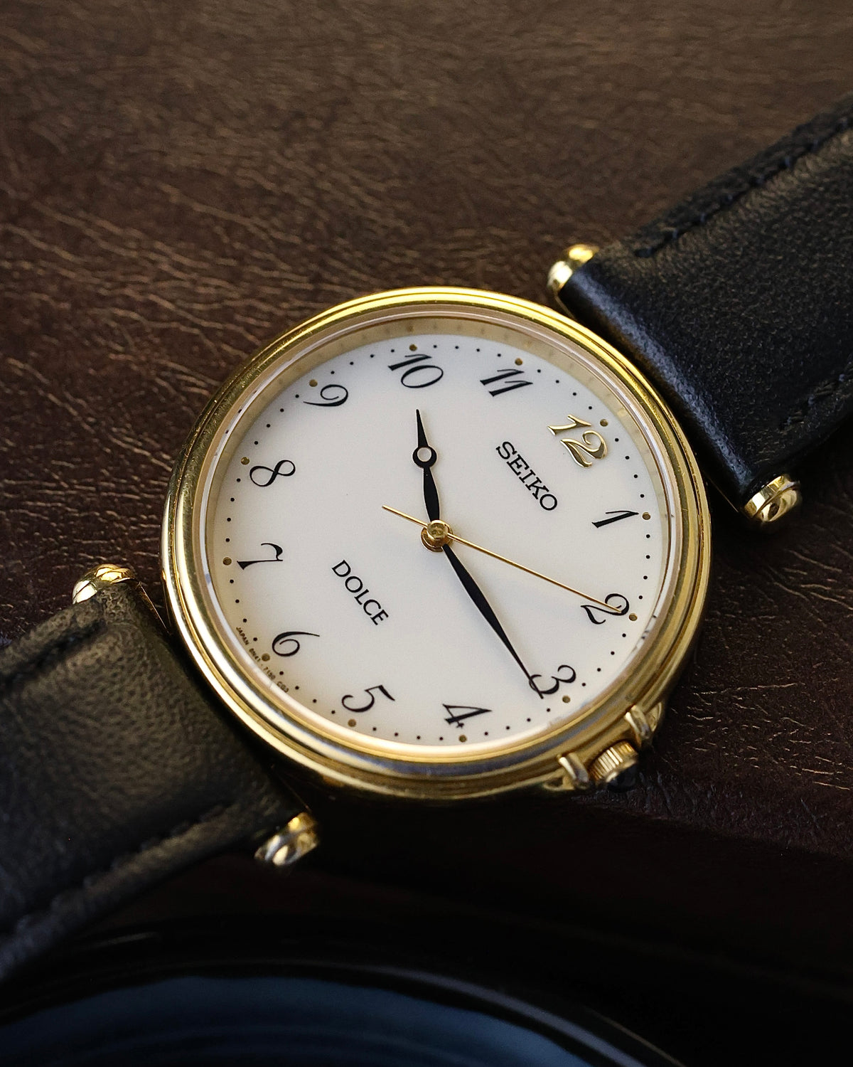 1984 Vintage Rare SGP Seiko Dolce ✨ Breguet Numerals T Lugs - Watch Ref. 8N41-7050