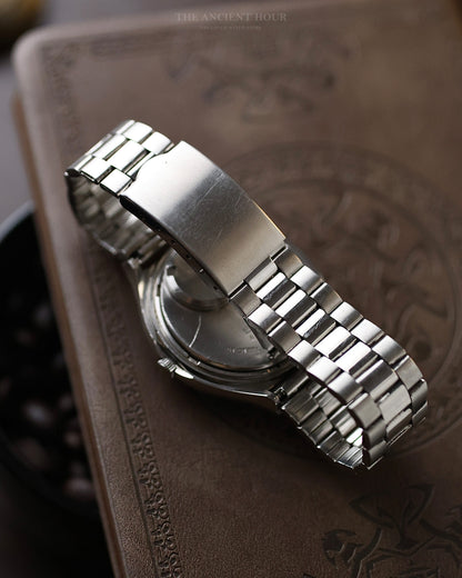 1984 SEIKO QUARTZ QR 3863-7010 DAYDATE KANJI WATERMELON DIAL STAINLESS STEEL