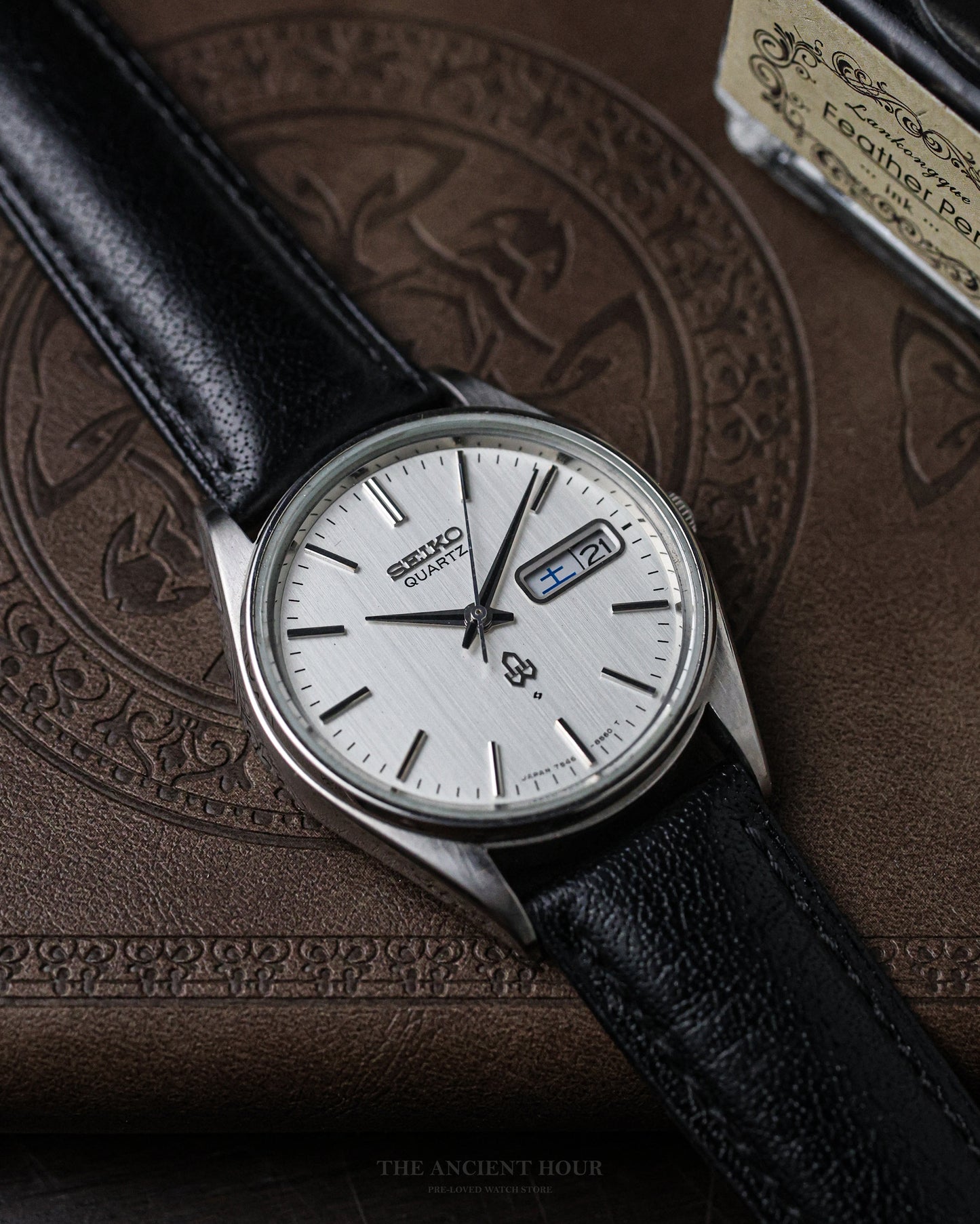 Vintage Seiko Quartz Ref 7546-8350 Kanji day/date calendar