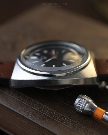 1974 Vintage Seiko 5 Sports 6119-6020 Black Dial
