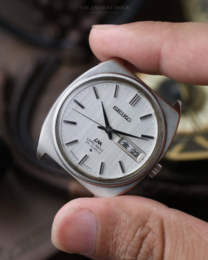1970s Vintage Seiko Lord Matic 5606-7050 Silver "Linen Dial"
