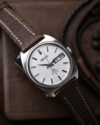 1970s Vintage Seiko Lord Matic 5606-7050 Silver "Linen Dial"