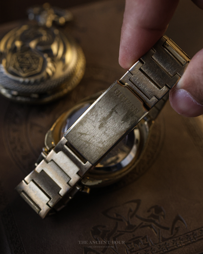 1970's Brad Pitt Vintage Citizen Bullhead 8110 Automatic Chronograph