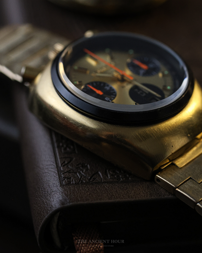1970's Brad Pitt Vintage Citizen Bullhead 8110 Automatic Chronograph