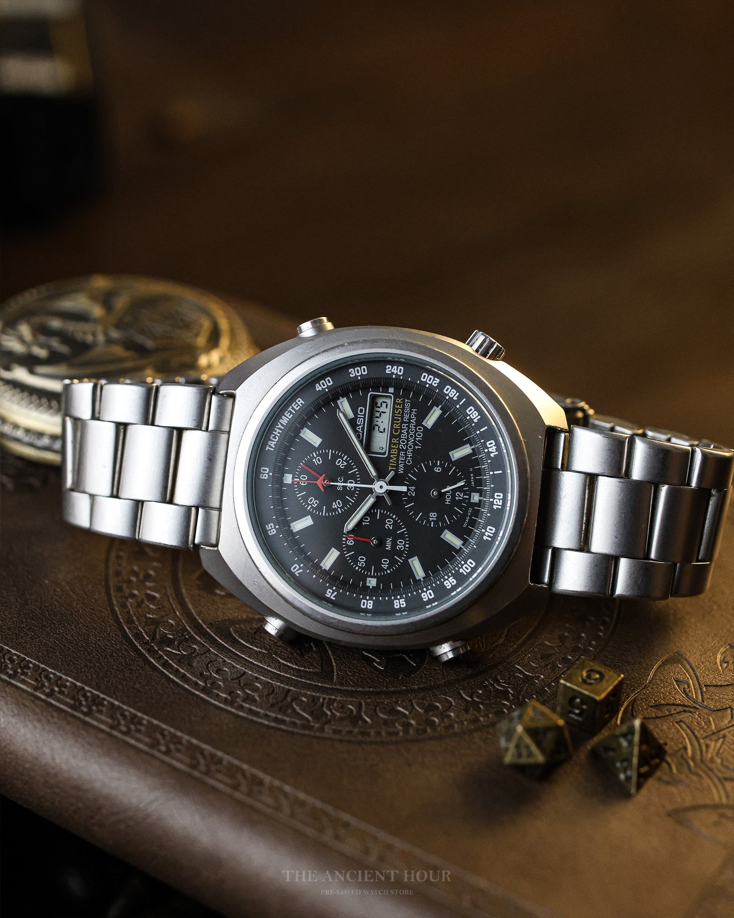 1995 CASIO TIMBER CRUISER TIC-100 ANALOG-DIGITAL CHRONOGRAPH