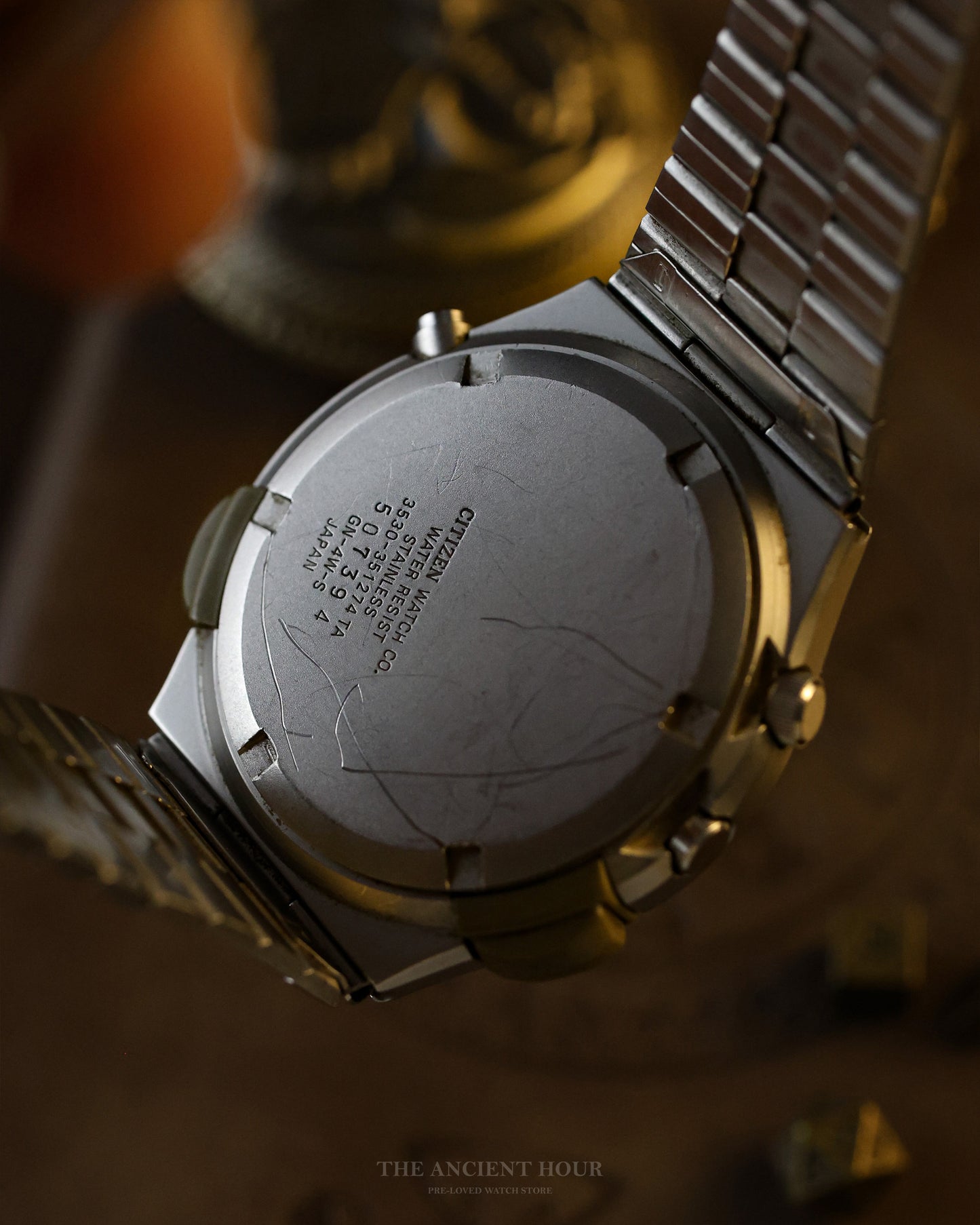 1990 Citizen 3531-351258TA chronograph sporty design