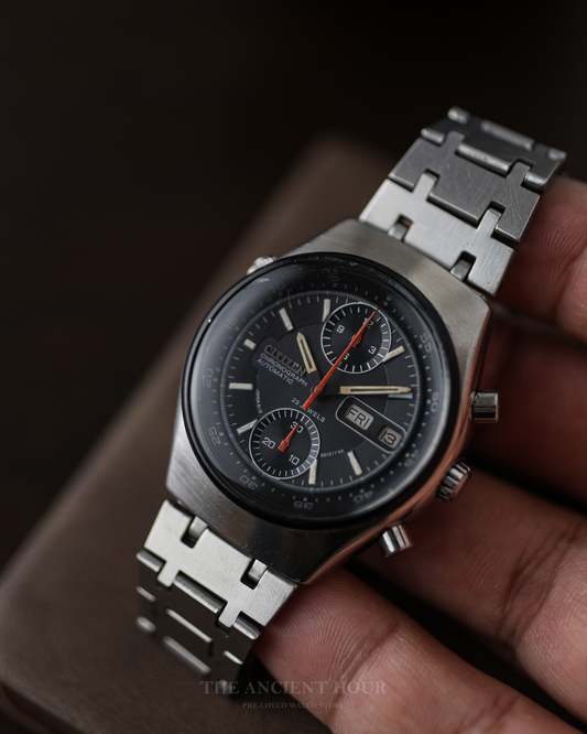 1974 Vintage Citizen Spider Flyback Automatic Chronograph Ref. 4-901045TA Watch