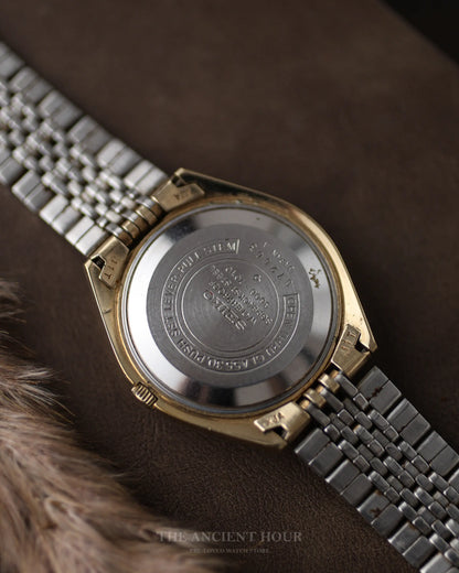 1970 Vintage Seiko Gold Plated linen dial Ref. 5606-7010