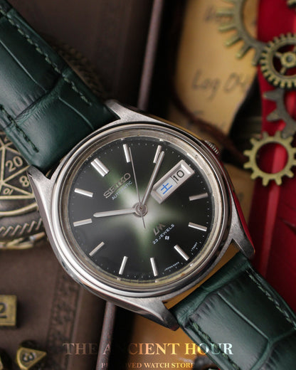 1972 Seiko Lord Matic 5606-7580 Fume Green Sunburst Dial