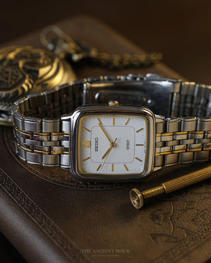 1998 VINTAGE SEIKO SPIRIT 7N01-5210  TANK shaped case